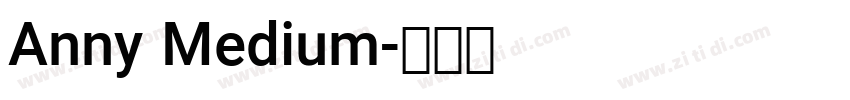 Anny Medium字体转换